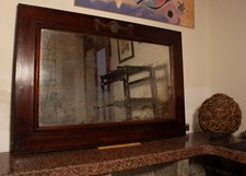 Specchio in noce fine 700