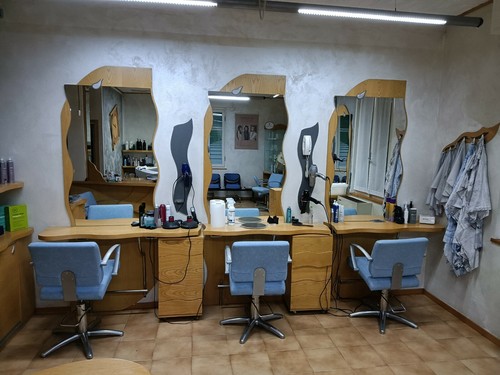 Sedie negozio per parrucchieri