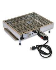 Bistecchiera griglia elettrica satinata in acciaio inox 2200 Watt Made in Italy 