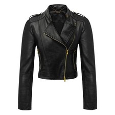 Nuovo Donna Pelle Giacca 100%
