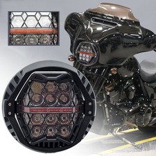 Faro proiettore led 7 pollici per Harley Touring Street Glide 14-23 Ambra DRL Hi/Low