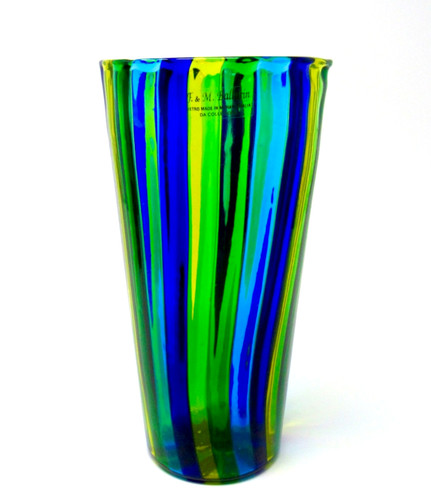 Magnifico vaso conico firmato