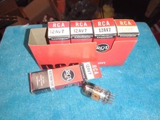 (5) NOS RCA 12AV7 PREAMPLIFICATORE AUDIO / TUBI RADIOAMATORE