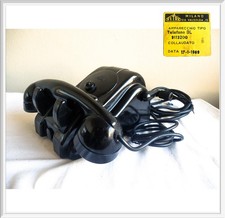 FITRE Milano Telefono Fisso a Manovella in Bachelite Nero Vintage Antico 1969