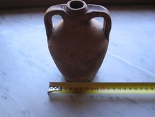 Antica Brocca 15 cm Fiasco Anfora Giara in Terracotta antica vintage del 900