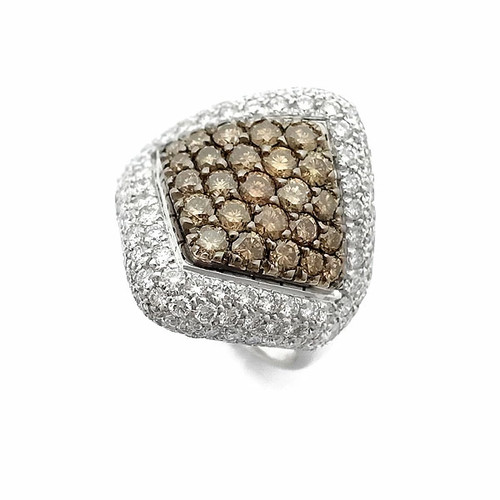 Damiani anello pavè diamante - damiani,
