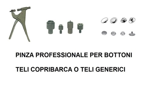 Pinza per bottoni teli - pinza,