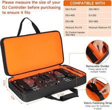 Custodia controller DJ compatibile con Pioneer Ddj-Flx4/Ddj-Rev1/Ddj-400/Ddj-Sb3/Ddj