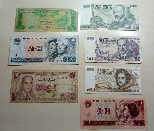 Lotto banconote straniere - 7,