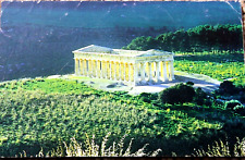 MAGNETE RETTANGOLARE CALAMITA FRIGO LEGNO MAGNET 9X14 SICILIA TEMPIO SEGESTA