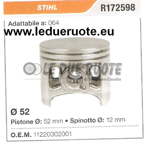 11220302001 pistone completo - pistone,
