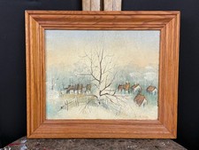 Quadro paesaggio villaggio
