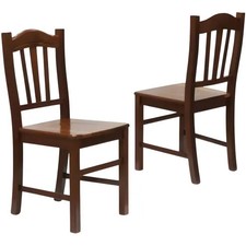 2 Sedie in Legno Massello Noce