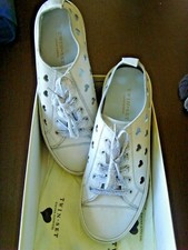 Scarpe Sneakers Donna Twinset Simona Barbieri Bianco/Grigio n. 40. Pelle 100%