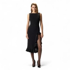 Pinko Ruffle Fitted Dress