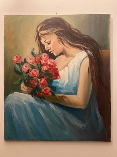 Dipinto olio tela x - su, 60