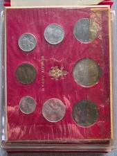 VATICANO DIVISIONALI 8 VALORI dal 1964 al 1969 con 500 LIRE argento Fdc