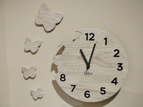 Orologio parete farfalle - orologio, da