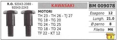 Vite frizione kawasaki motore - vite,
