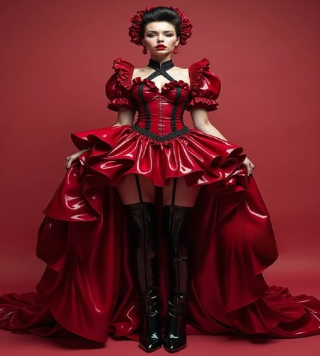 Abito corsetto alto-basso