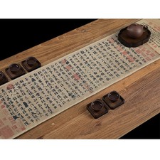  1PC Tovaglia in stile cinese Tovaglia in lino e cotone Tovaglia retrò per