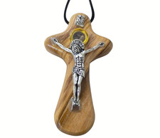 Collana Croce Betlemme Legno