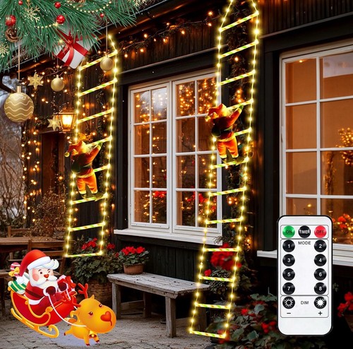 Babbo natale scala - babbo, luminosa