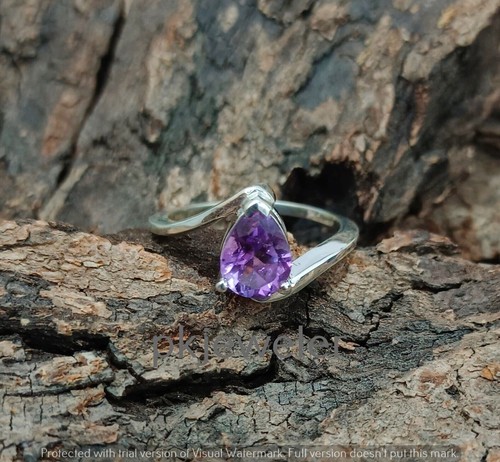Anello ametista argento - ametista, in