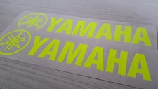 2 ADESIVI YAMAHA GIALLO FLUO