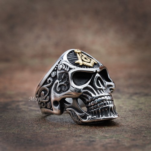 Anello uomo acciaio inox punk