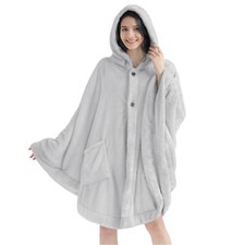 Poncho caldo da donna coperta
