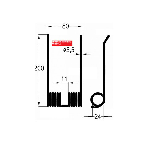 Molla per rotopressa - molla,
