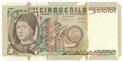 5000 lire ritratto uomo - lire,