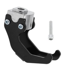 Gancio Manubrio Moto per Casco Guanti Bagagli Attaccapanni Lega Alu Nero 1 pz