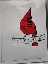 Penna cardinal bird originale - cardinal,