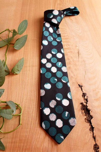 Cravatta vintage anni nera - vintage,
