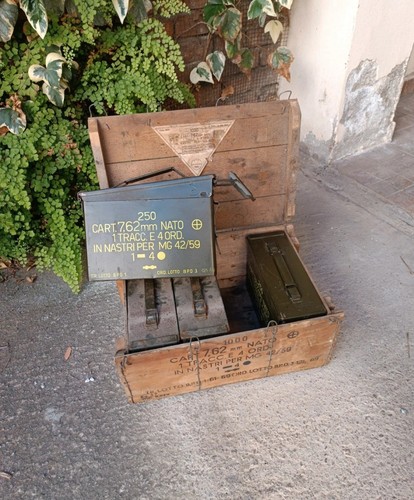 Cassa legno militare - , cassette