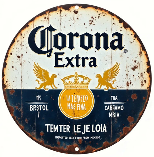 Targa metallo corona extra - metallo,