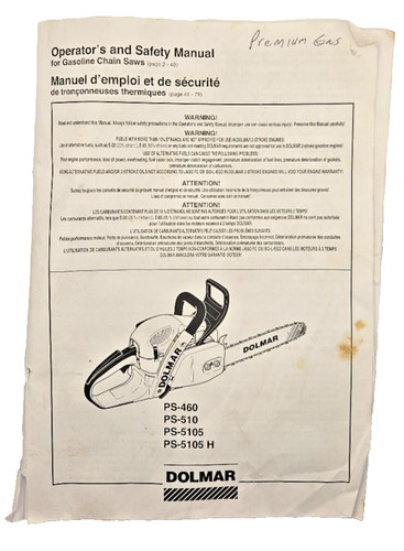 Motosega dolmar manuale - motosega,