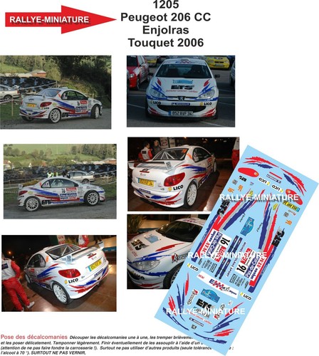 Decals ref 1205 peugeot - ref,