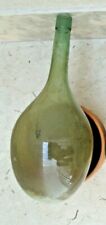 ANTICO VECCHIO FIASCO VETRO SOFFIATO BOTTIGLIA  BOTTIGLIONE DAMIGIANA VINTAGE 