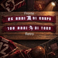 Sciarpa calcio torino 25 - sciarpa,
