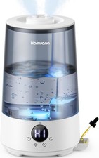 Homvana Umidificatore 3.6L Top-Fill Cool Mist, 34h Durevole, 16dB SilentSpray