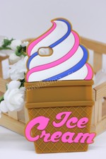 COVER  CUSTODIA GELATO ICECREAM IN GOMMA SILICONE PER IPHONE 6/6S IPHONE CASE 