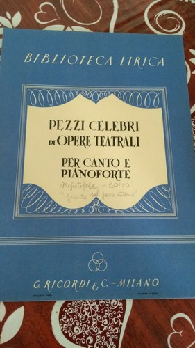 Spartito canto pianoforte - spartito,