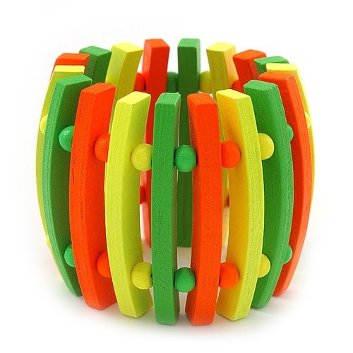 Bracciale flessibile legno - in,