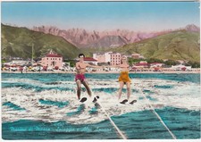 MARINA DI MASSA - SPIAGGIA E ALPI APUANE - SCI NAUTICO - VIAGG. 1961 -98644-