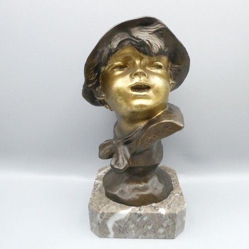 Rara statua busto bronzo