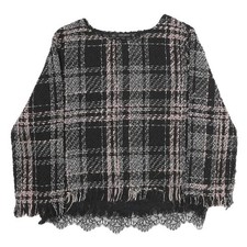 ZARA Maglione Uomo Nero Rosa A