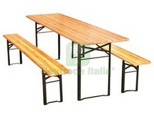 1PZ SET TAVOLO + 2 PANCHE